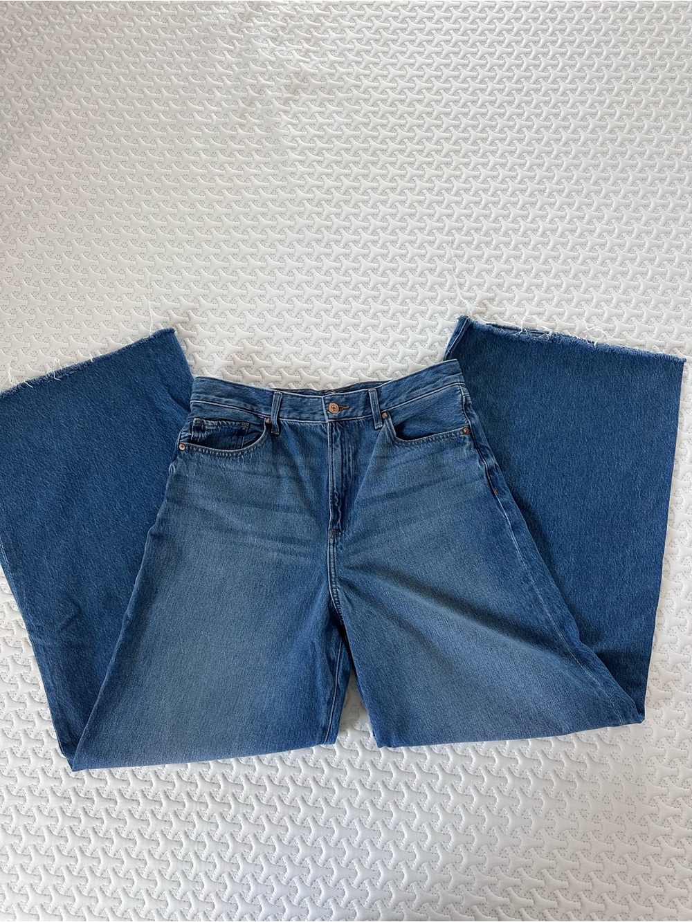 Express Relaxed High Waist Wide Leg Jeans Size 12 - Picture 2 of 9